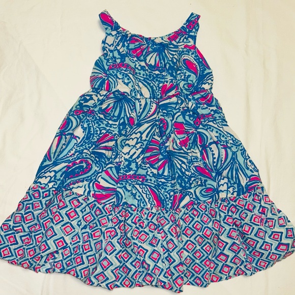 Lilly Pulitzer Other - Lily Pulitzer blue and pink dress sz 12 months smoke free home